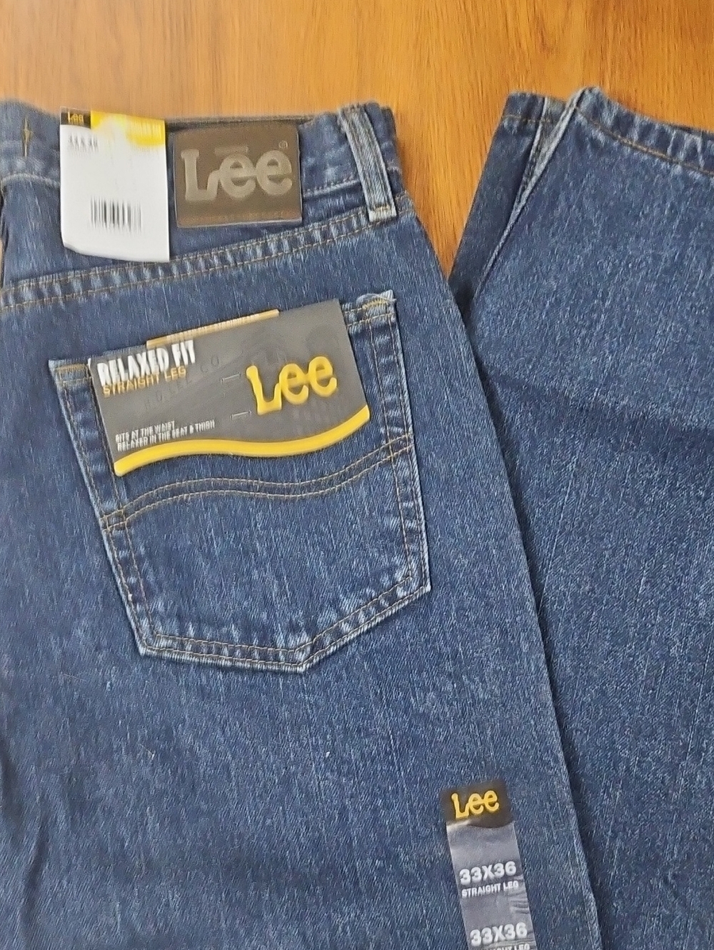 Lee Men's Relaxed Fit Jeans - Indigo Blue 33X36